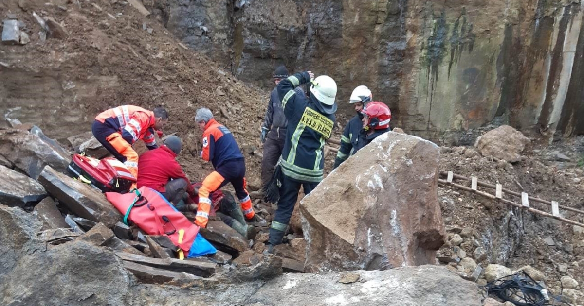 Baleset a szentegyházi kőbányánál