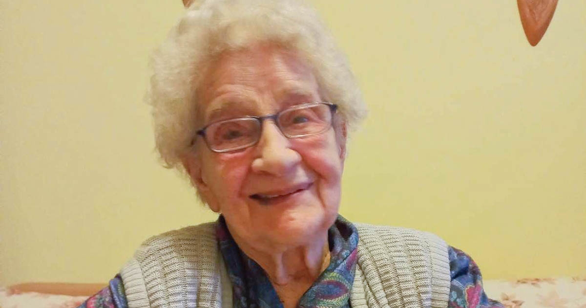 Százéves Maroshévíz legidősebb lakosa, Gröller Mária