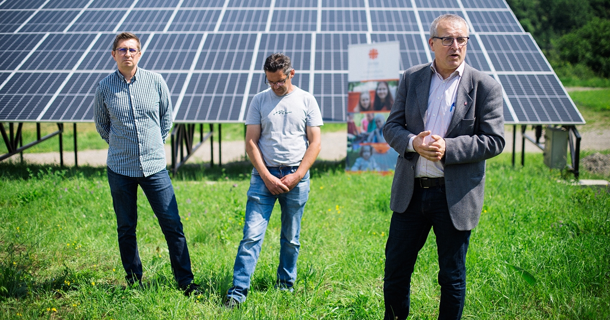 Fotovoltaikus rendszert szereltek fel a székelyudvarhelyi Caritas-központnál is