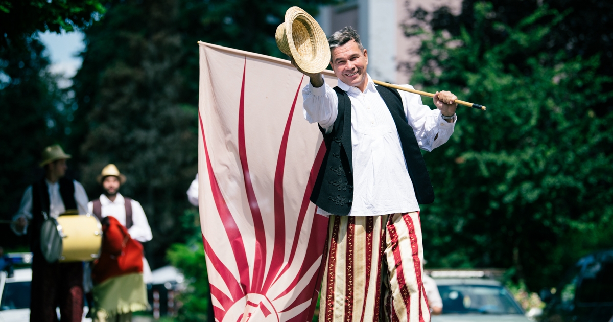 Míves emberek a ligetben