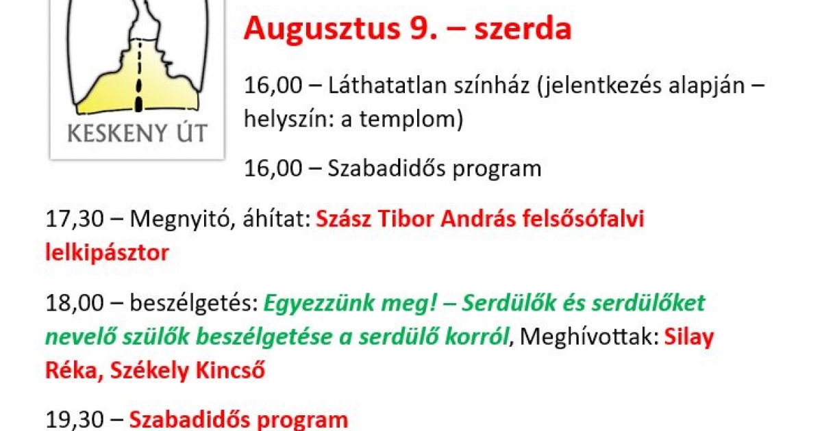 Keskeny út Bikafalván