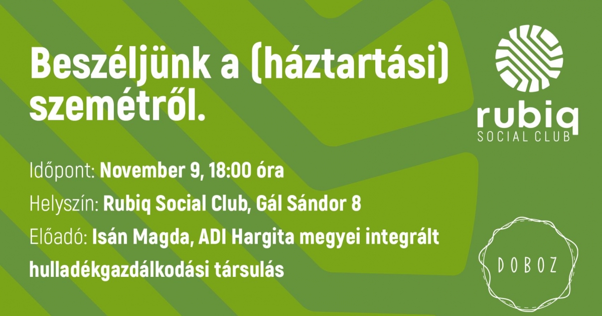 Beszéljünk a (háztartási) szemétről