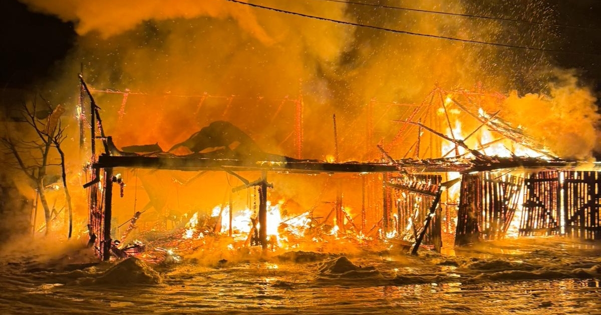 Leégett egy garázs Gyergyótölgyesen