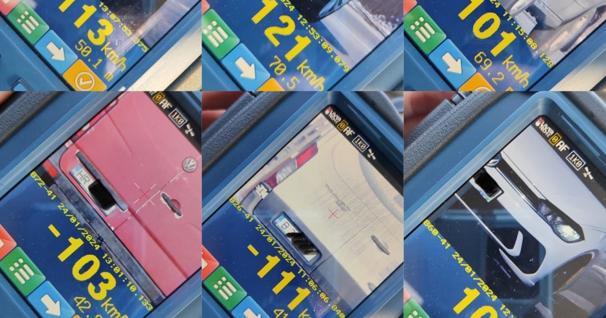 Ezt látja a rendőr, amikor rajtakap a sebességhatár túllépésén valakit