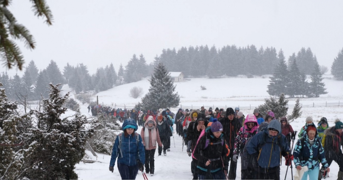 Népszerű túra téli hangulatban