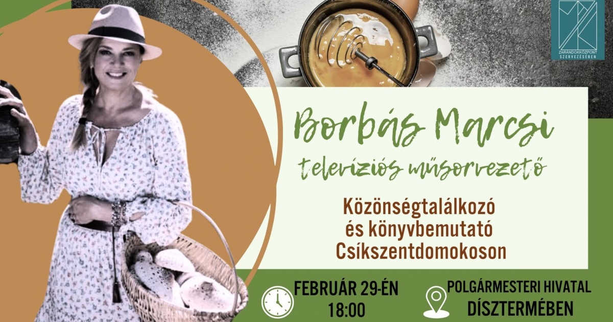 Borbás Marcsi könyvbemutatója