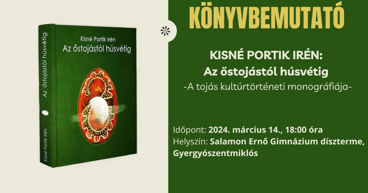 Kisné Portik Irén könyvbemutatója