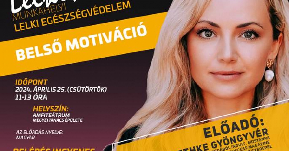 Előadás a megyeházán