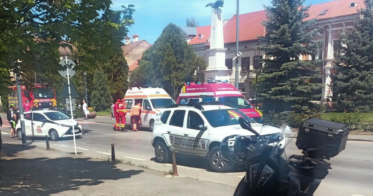 Kerékpárost gázoltak Székelyudvarhelyen