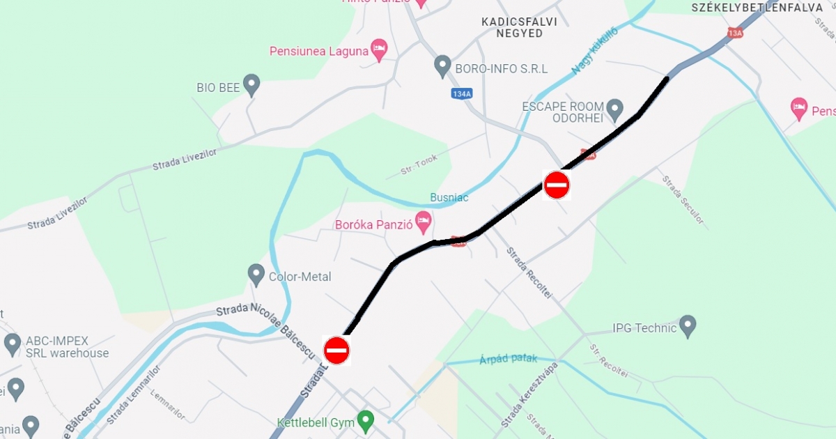 Útlezárásra kell számítani pénteken Székelyudvarhelyen