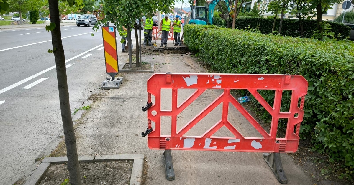 Korszerűsítik a közvilágítást Székelyudvarhelyen, a Bethlen Gábor utcában