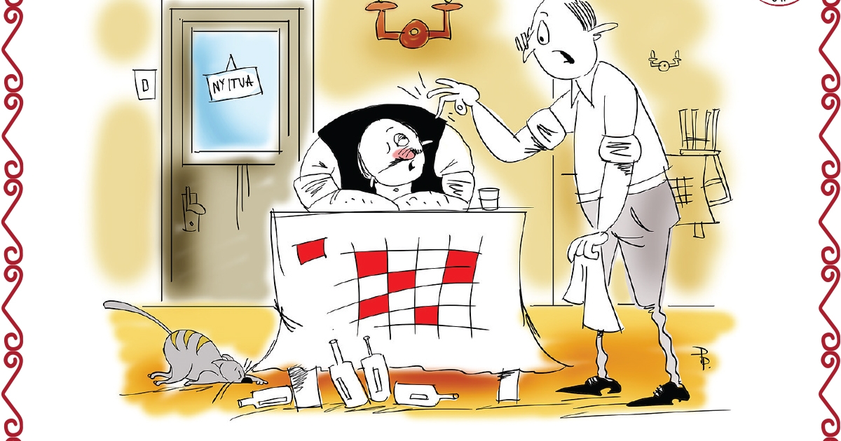 Para Pista, fiatalúr, készül-e a karikatúr'?