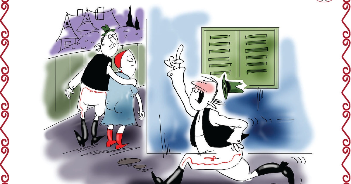 Para Pista, fiatalúr, készül-e a karikatúr'?