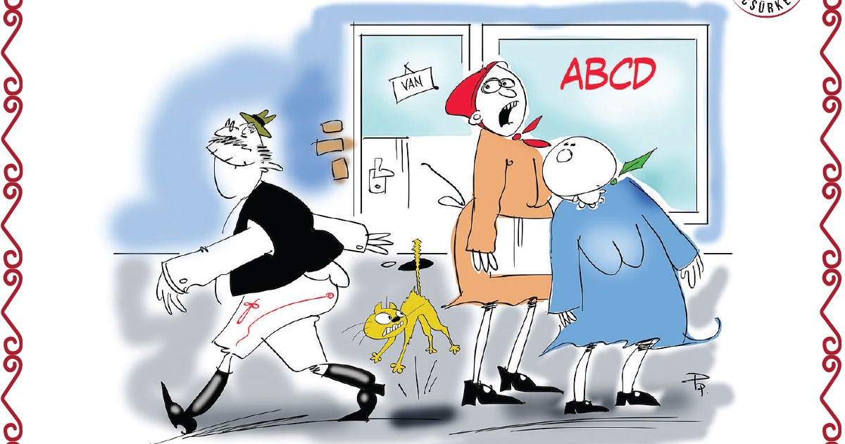 Para Pista, fiatalúr, készül-e a karikatúr'?