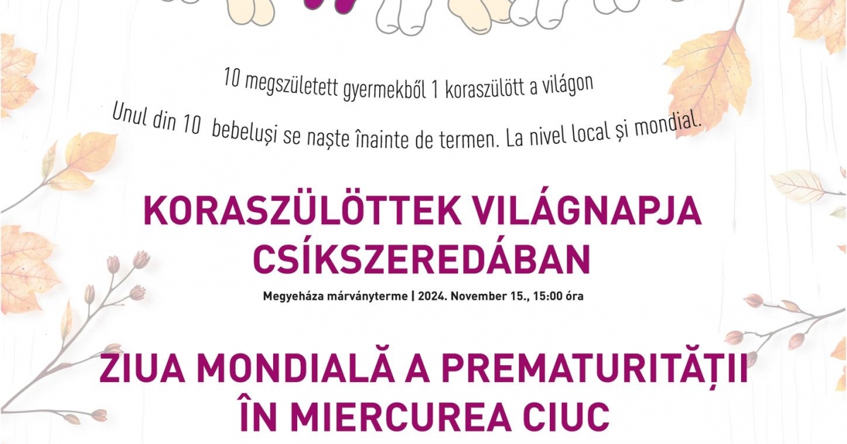 Koraszülöttek világnapja