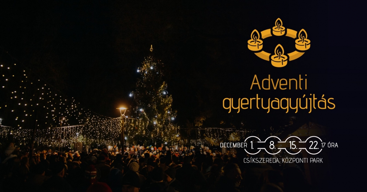 Adventi gyertyagyújtás Csíkszeredában