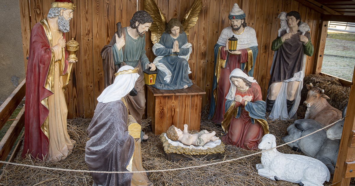 Élet nagyságú betlehemes Csíkszeredában