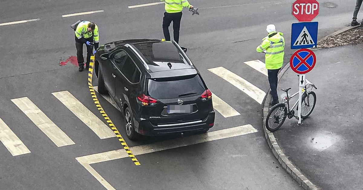 Átjárón ütötték el a biciklist