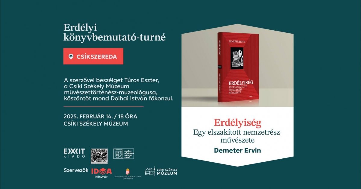 Erdélyiség és művészet – könyvbemutató-turné