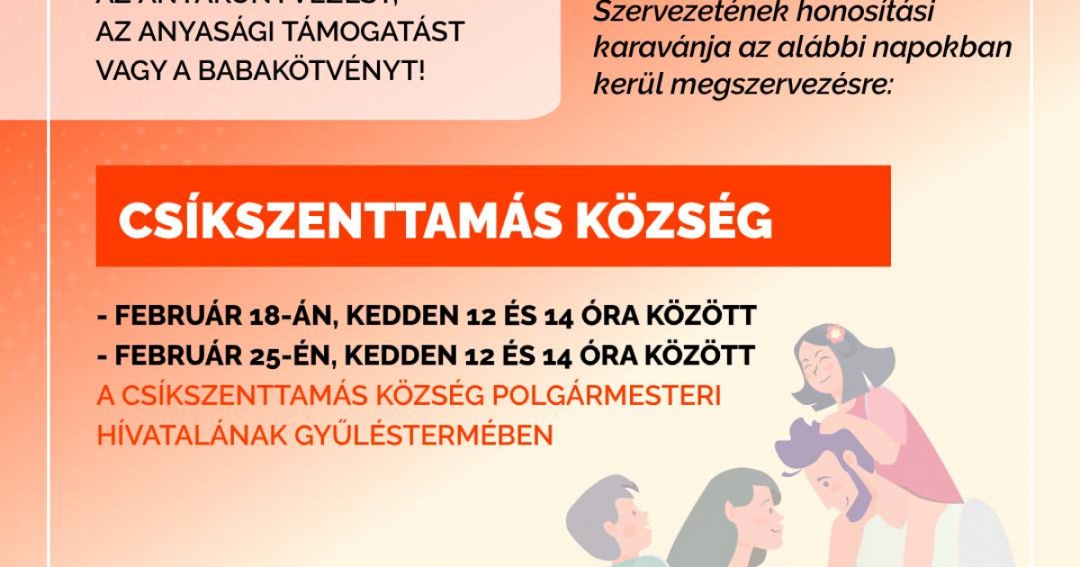 Ingyenes honosítás Csíkszenttamás községben