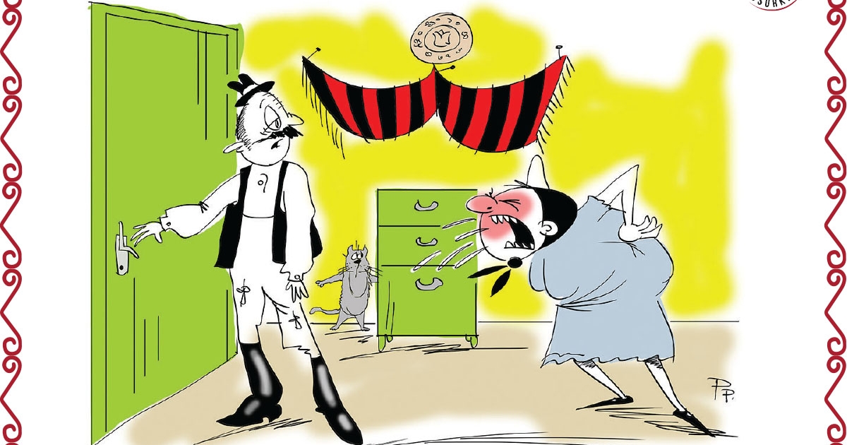 Mikor Pista rajzol, mindig Csürkét majszol.