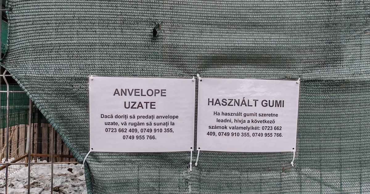 Használt gumik számára kijelölt gyűjtőpontot hoztak létre Szentegyházán