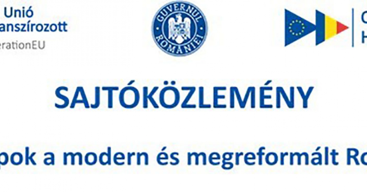 „PNRR: Alapok a modern és megreformált Romániáért”