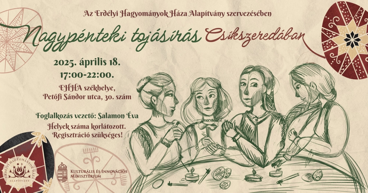 Nagypénteki tojásírás Csíkszeredában