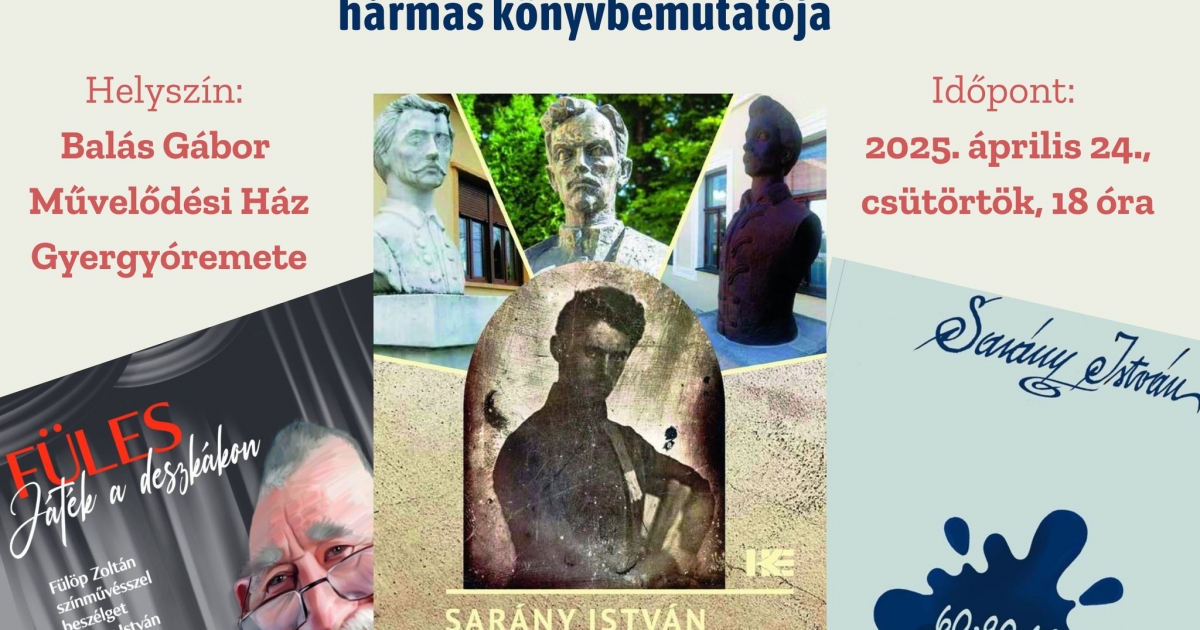 Sarány István hármas könyvbemutatója