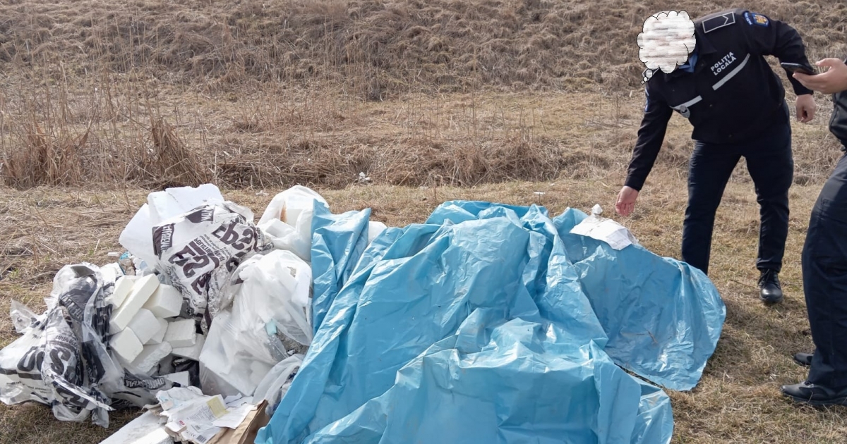 32 ezer lejes bírságot szabott ki a Csíkszeredai Helyi Rendőrség illegális szemétlerakás miatt