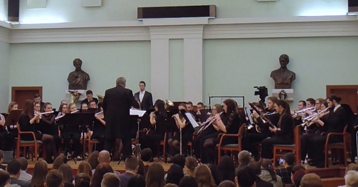 A szegedi fúvószenekar koncertje