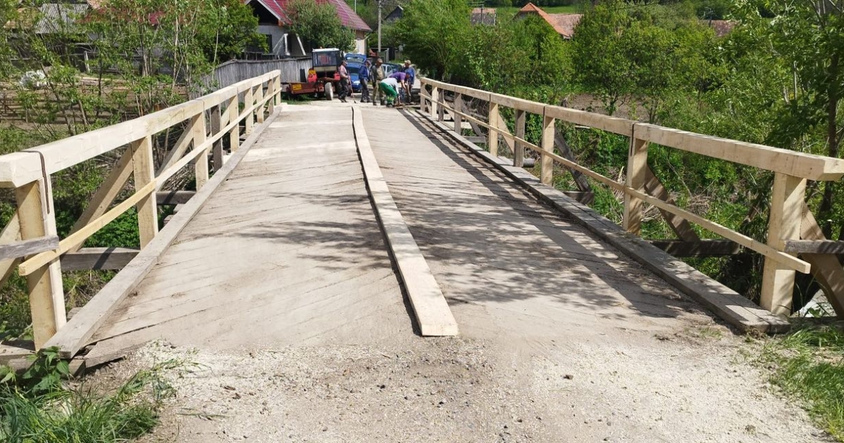 Megjavították Csíkszentgyörgyön a Zata hídját