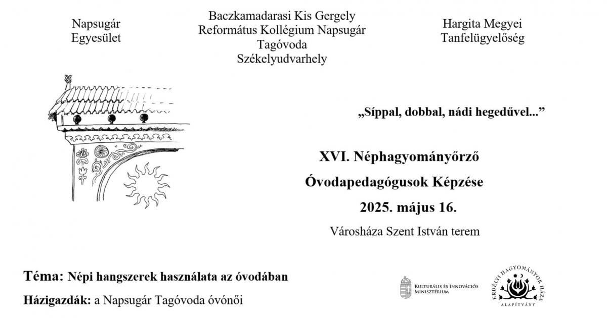 XVI. Néphagyományőrző pedagógusok képzése