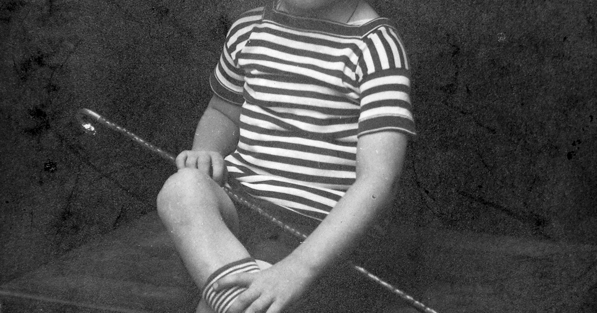 Kék csíkos kardigán