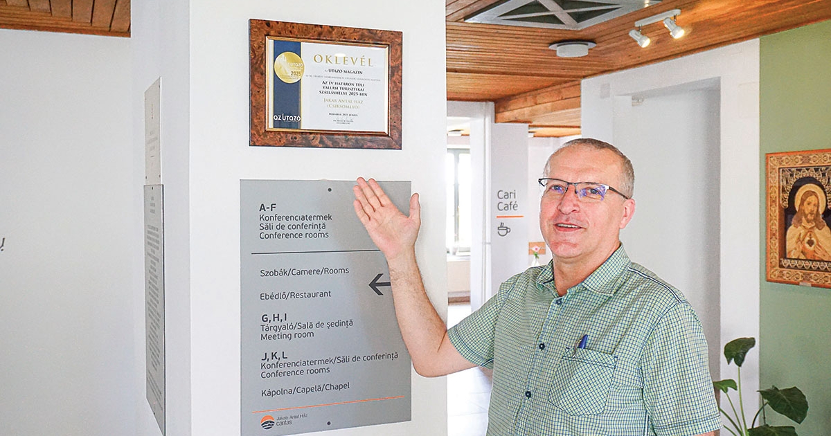 Rangos elismerés csíksomlyói szálláshelynek