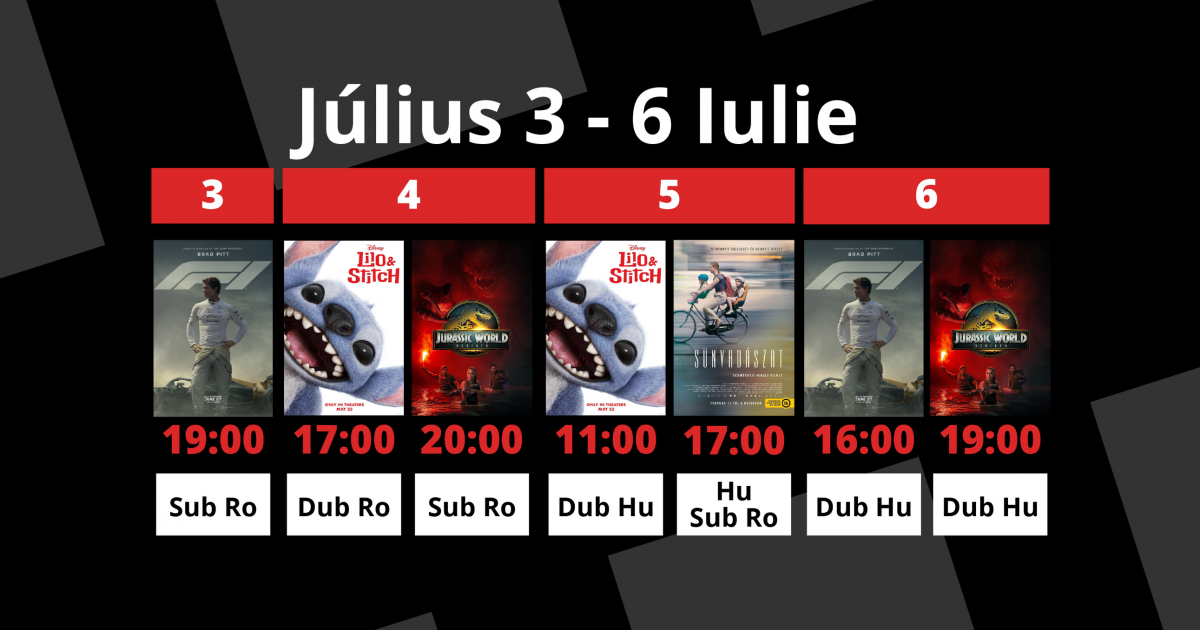 A Csíki Mozi heti műsora