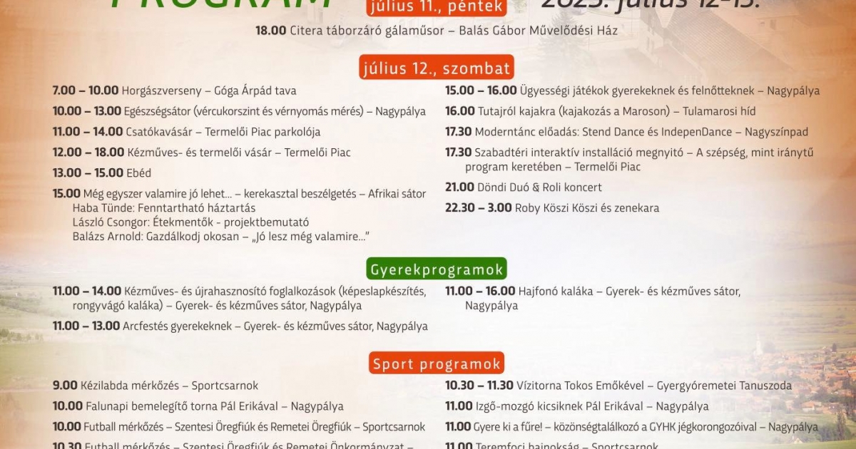 XXIV. Gyergyóremetei Falunapok