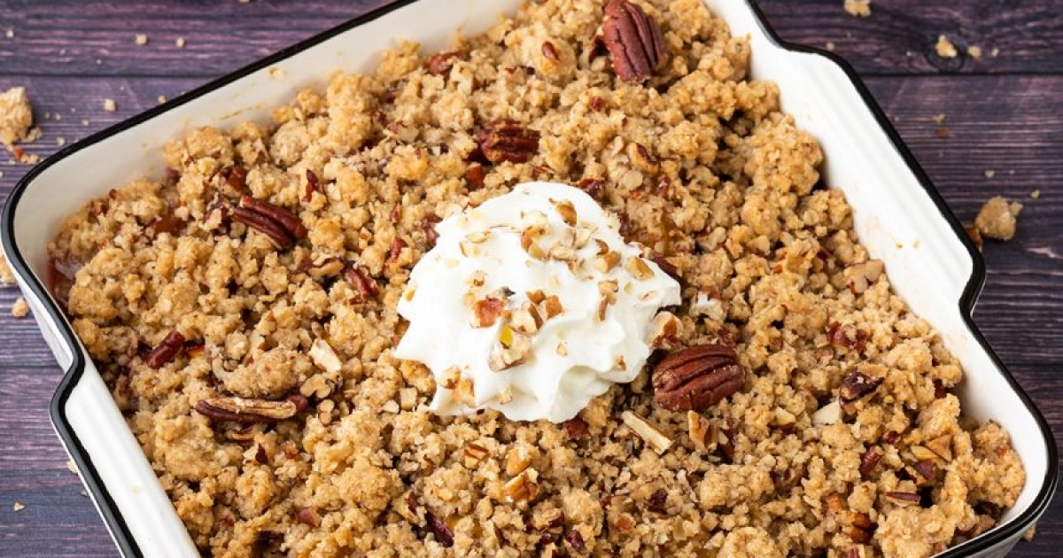 Nektarinos-zabos morzsapite