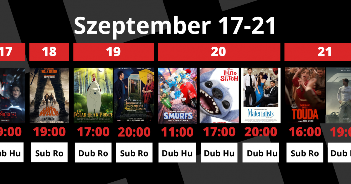 A Csíki Mozi heti műsora