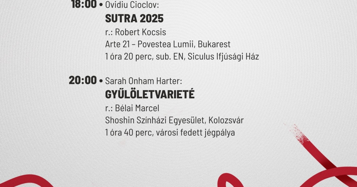 A dráMA szerdai programja