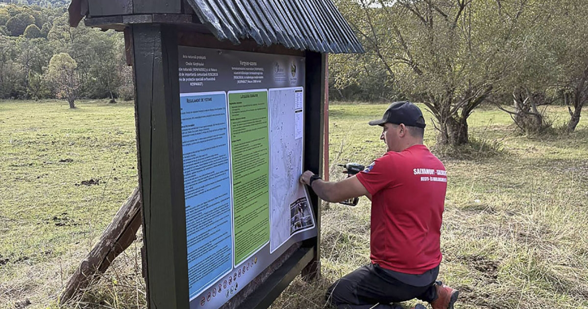 Új információs táblák a Vargyas-szorosban