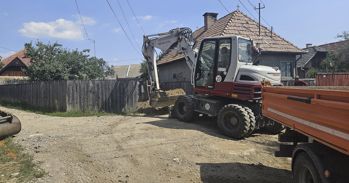 Leállt a községi utcák aszfaltozása