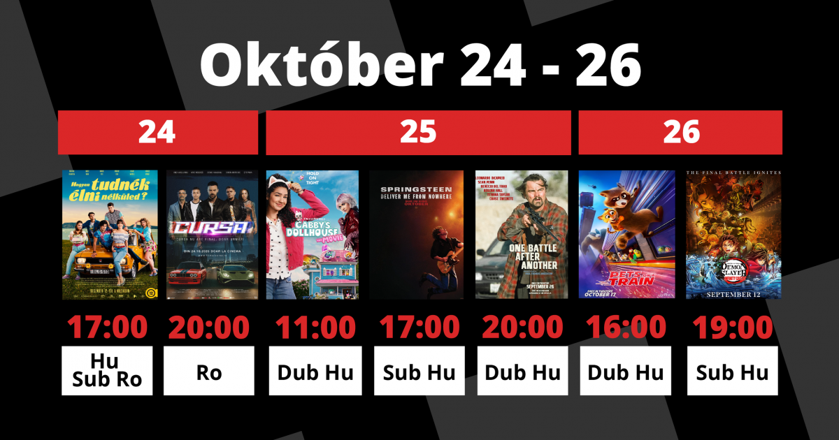 A Csíki Mozi heti műsora