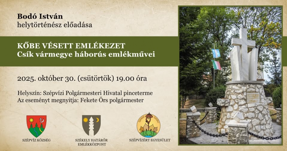 Kőbe vésett emlékezet előadás