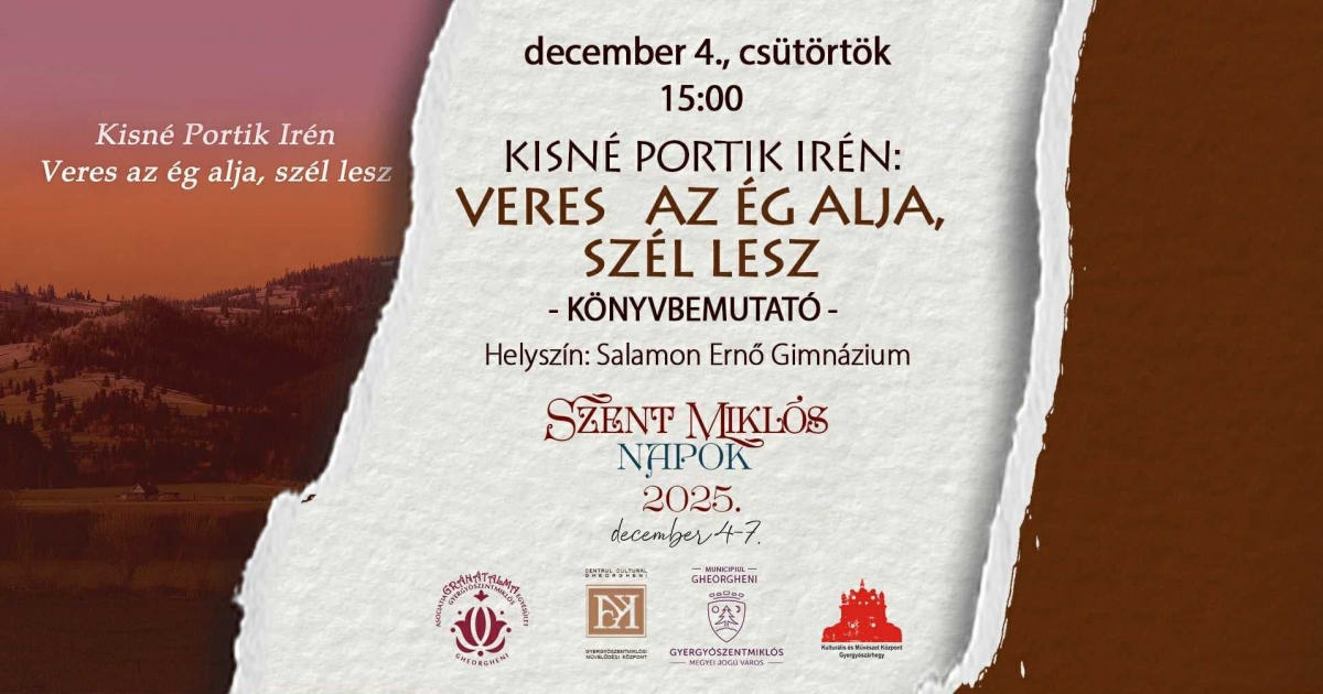 Könyvbemutató Gyergyószentmiklóson
