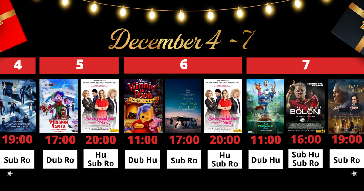 A Csíki Mozi heti műsora