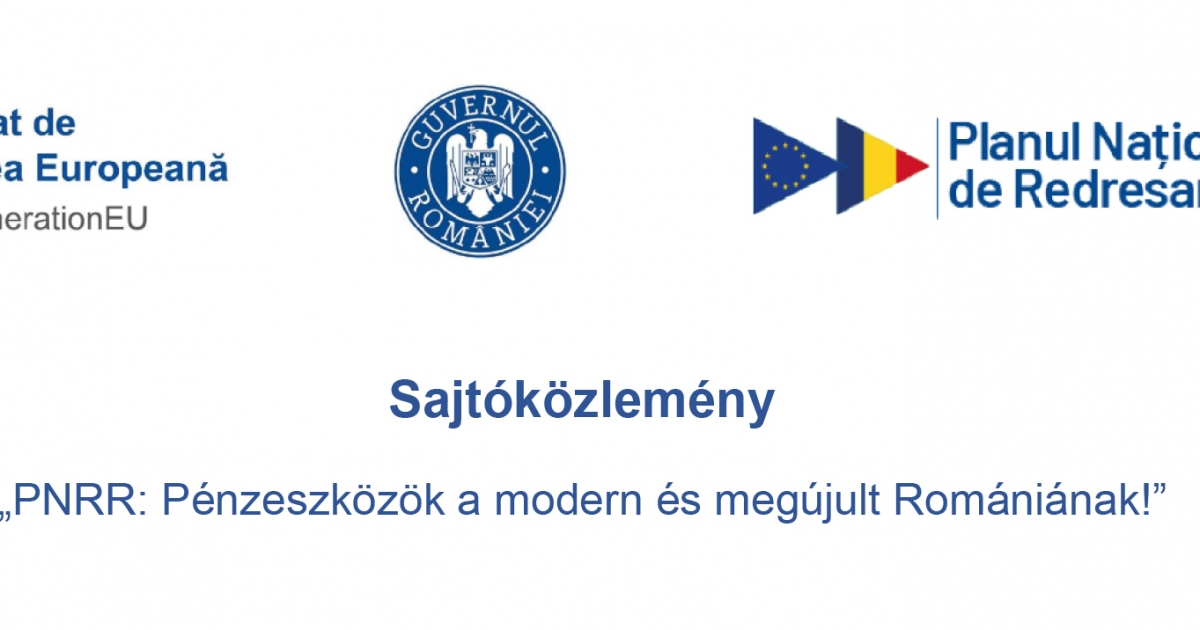 PNRR sajtóközlemény Csíkszereda