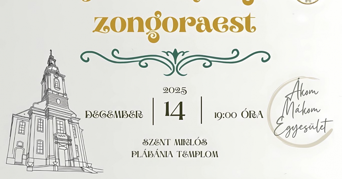 Jótékonysági zongoraest