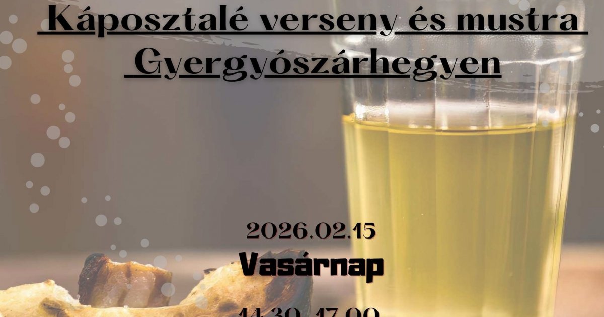 Káposztalémustra Gyergyószárhegyen