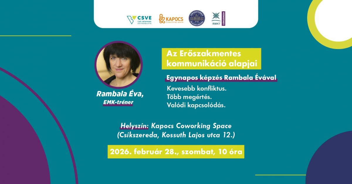 Workshop: Az erőszakmentes kommunikáció alapjai